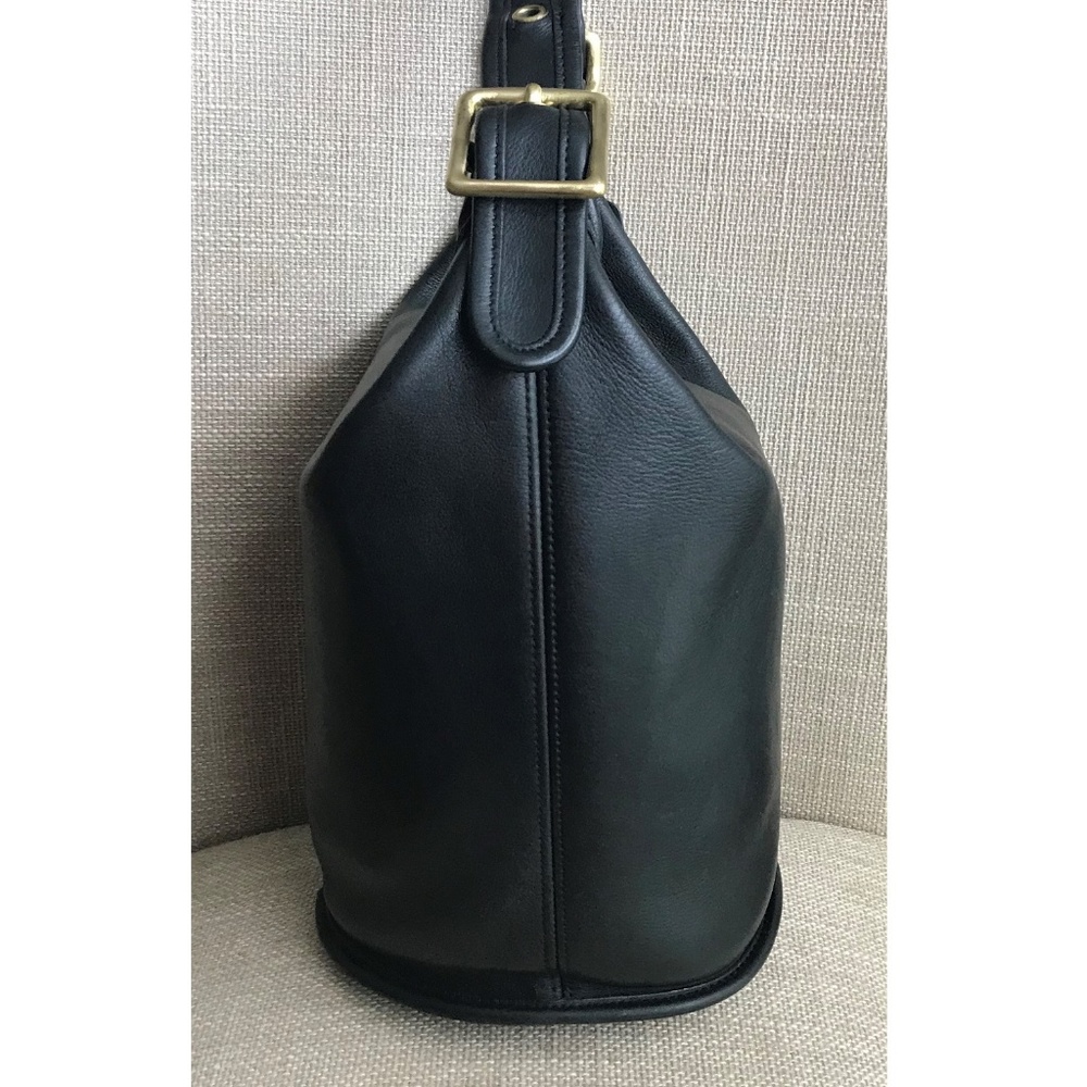 COACH Vintage Bucket 9953 Crossbody Black Leather - Picture 4 of 8